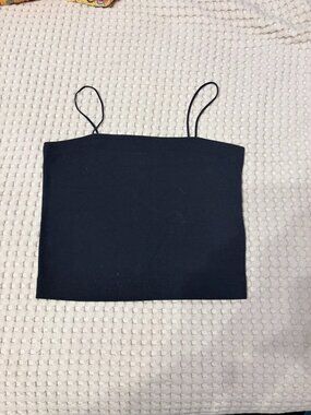 AE Striped Bungee-Strap Crop Cami